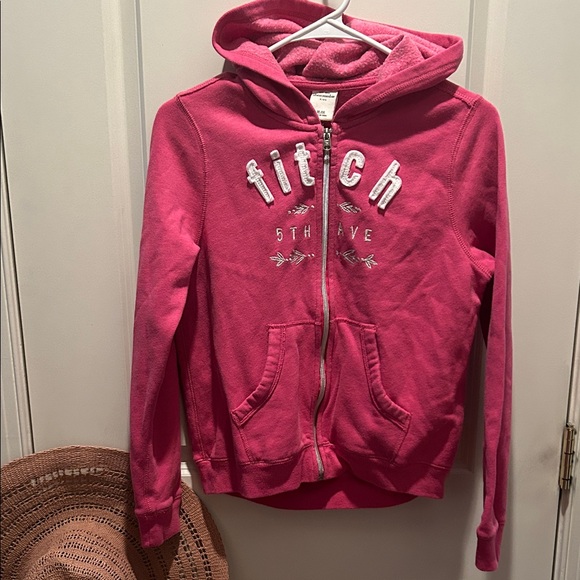 abercrombie kids Other - ABERCROMBIE KIDS Pink Logo Zipup Hoodie XL (16)